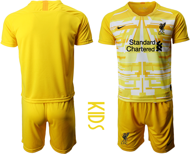 Childrens Liverpool Goalkeeper 2020/21 Kit - Free Shirt Printing Available at TotalSports